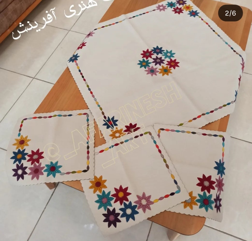 رومیزی شکوفه بهار - تصویر 3