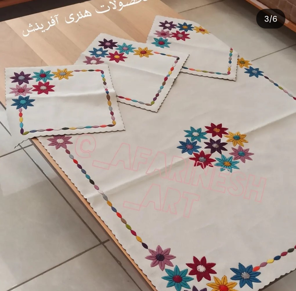 رومیزی شکوفه بهار